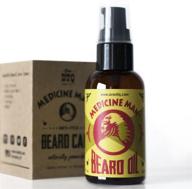 🧔 medicine man's anti-itch beard oil: naturally organic leave-in conditioner for men - 2 fl oz logo