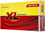 🏌️ enhance your game with top-flite 2019 xl distance yellow golf balls – 15 pack логотип