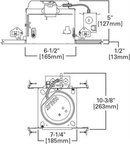 img 1 attached to 💡 HALO E27ICAT E26 Series Recessed Lighting Shallow New Construction Insulation Contact Rated Air-Tite Housing, 6 In, Aluminum - The Ultimate Solution for Efficient Recessed Lighting