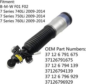 img 2 attached to 🚗 High-Quality Rear Left Air Shock Suspension Strut with ADS for 2009-2014 BM-W F01 F02 740i 750Li 760Li 37126791675: Reliable Performance Guaranteed