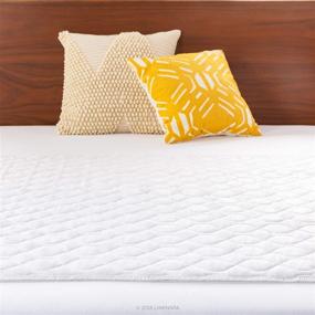 img 3 attached to 🛏️ Linenspa 44x52 Waterproof Sheet and Mattress Protector Pad - Skid Resistant, Absorbent, Washable & Quilted