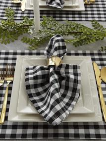 img 1 attached to DII Napkin Gingham Check Black