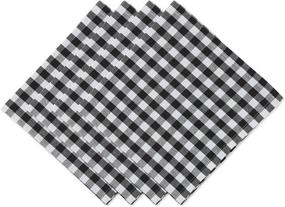 img 4 attached to DII Napkin Gingham Check Black