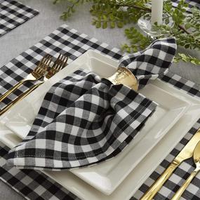 img 3 attached to DII Napkin Gingham Check Black