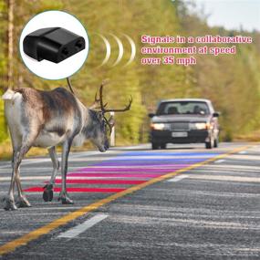 img 2 attached to 🦌 Enhance Safety with Weewooday Deer Whistles: Dual Construction Mini Car Deer Warning Device for Car, Truck, Motorcycle – Black, with Adhesive Tapes!