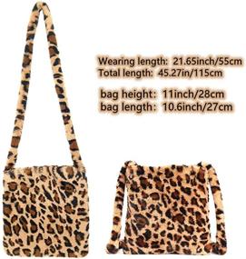 img 3 attached to 👜 Сумка-переноска "Leopard" для женщин с большим объемом плеч от BABABA и кошельки
