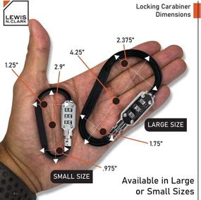 img 3 attached to Lewis 🔑 N Clark Carabiner Combo