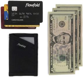 img 2 attached to 💼 Flowfold Minimalist Card Holder: Sleek and Durable USA-Made Wallet in Black