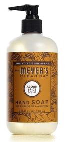 img 3 attached to 🌰 Mrs Meyer's Acorn Spice Hand Liquid Soap - 12.5 Ounce (Pack of 3)