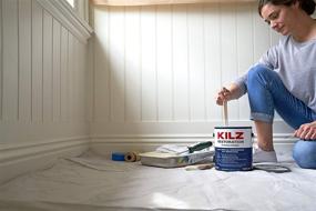 img 1 attached to 🎨 KILZ Restoration Maximum Stain and Odor Blocking Interior Latex Primer/Sealer – White (1 Gallon): Superior Solution for Sealing and Covering Stains and Unpleasant Odors