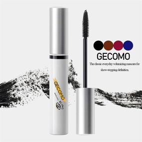 img 3 attached to 💄 GECOMO 4PCS Colored Mascara Set: Enhance Your Lashes with Blue, Brown, Purple, and Black Shades for Extra Volume, Length, and Definition! Waterproof, Long Lasting, and Hypoallergenic - Get your 4D Silk Fiber Lash Extensions Mascara Now!