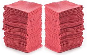 img 3 attached to 🧺 Simpli-Magic 78966-100PK Red Shop Towels 14”x12” - 100 Pack