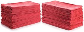 img 2 attached to 🧺 Simpli-Magic 78966-100PK Red Shop Towels 14”x12” - 100 Pack