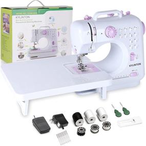 img 4 attached to Kylinton Mini Sewing Machine for Beginners - Electric with Foot Pedal, 12 Stitches, High-Low Speeds, Automatic Winding - Perfect for Kids, Girls, and Adults