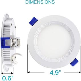 img 2 attached to Luxrite Recessed Junction Dimmable Airtight Industrial Electrical for Lighting Components
