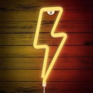 ⚡ lightning bolt neon sign – brighten up your bedroom with usb or battery-powered led decor! логотип