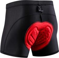 🩲 comfortable and supportive: mucubal men's 3d padded cycling underwear shorts for mtb bike bicycle логотип