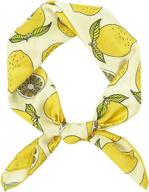 cute fruits printed gerinly bandana for women: trendy hair scarf & headband for summer accessories logo