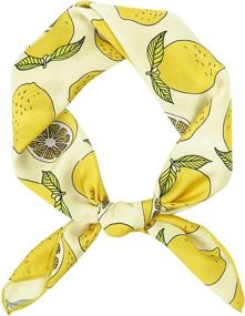 img 4 attached to Cute Fruits Printed GERINLY Bandana for Women: Trendy Hair Scarf & Headband for Summer Accessories