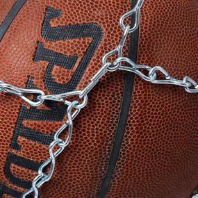 img 1 attached to Durable Metal Chain Basketball Net with 12 S-Hooks, Pliers, and Rustproof Galvanized Iron – 21-Inch (53 cm) Replacement Net