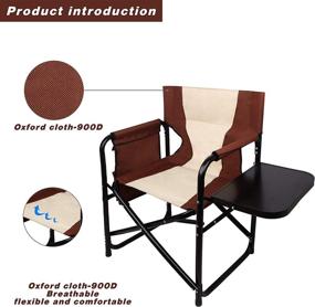 img 2 attached to Portable Folding Directors Chair Lightweight