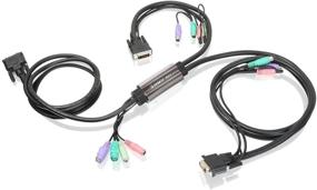 img 2 attached to 🔀 Enhanced IOGear GCS92 MiniView Micro DVI PS/2 KVM Switch With Cables and Audio