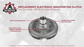 img 1 attached to 🔧 Compatible Electronic Radiator Fan Clutch for Chevy, GMC, Cadillac Vehicles - Silverado, Avalanche, Tahoe, Suburban 1500, Yukon, XL 1500, Sierra 2500 HD - Replaces OEM Part Numbers 15-4694 & 20913877