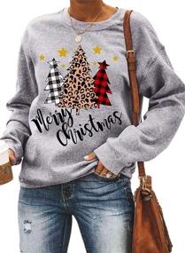 img 3 attached to Dokotoo Crewneck Christmas Sweatshirts Pullovers Sports & Fitness