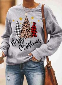 img 1 attached to Dokotoo Crewneck Christmas Sweatshirts Pullovers Sports & Fitness