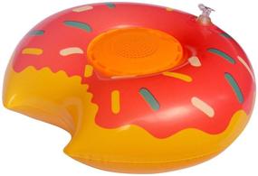 img 4 attached to 🍩 Aduro Aquasound: The Ultimate Inflatable Waterproof Bluetooth Speaker - Fun Pool Accessories for Kids - Donut design!