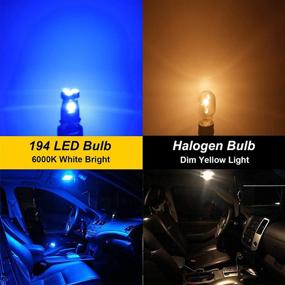 img 1 attached to 🚘 T10 194 LED Car Bulbs, 192 LED Car Bulbs, 168 LED Lights Bulb, Blue 5SMD LED for Car Interior Dome Map Door Courtesy License Plate Lights W5W 2825 LED Lights Bulbs - Pack of 12