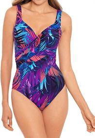 img 3 attached to 👙 Miraclesuit Revele: Flaunt Your Curves with Tummy Control, Underwire Bra, One-Piece Swimwear