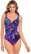 👙 miraclesuit revele: flaunt your curves with tummy control, underwire bra, one-piece swimwear logo