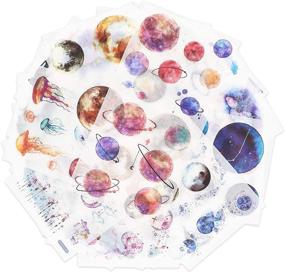 img 3 attached to 🎨 Knaid Watercolor Fantasy Stickers Set: The Ultimate Decorative Stickers for Scrapbooking, Kid DIY Crafts, Journals, Planners, and More!