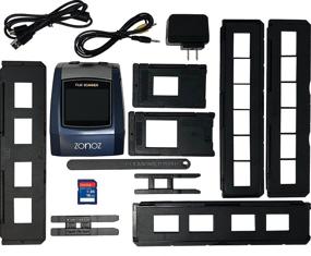 img 1 attached to Zonoz 22MP All-in-1 Film and Slide Scanner with Speed-Load Adapters for 35mm Negative and Slides, 126, 110, and Super 8 Films, Worldwide 110/24AC Adapter, 16GB SD Card and Extra Trays (FS-Three Bundle)