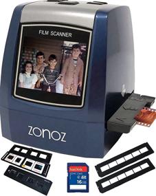 img 4 attached to Zonoz 22MP All-in-1 Film and Slide Scanner with Speed-Load Adapters for 35mm Negative and Slides, 126, 110, and Super 8 Films, Worldwide 110/24AC Adapter, 16GB SD Card and Extra Trays (FS-Three Bundle)