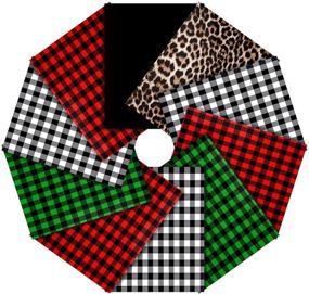 img 2 attached to 10 Sheets Christmas Heat Transfer Vinyl Buffalo Plaid Iron-on - Ideal for T-Shirts 🎅 and Fabric Craft Projects - Printed Leopard Black Decal - Size: 12 x 10 Inch