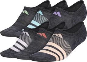 img 4 attached to 🧦 Comfortable and Stylish: adidas Women's Superlite Super No Show Socks (6-pair)