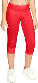 img 4 attached to 🌿 Comfy and Eco-Friendly CAOMP Leggings: Organic Cotton Spandex Girls' Clothing
