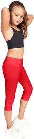 img 1 attached to 🌿 Comfy and Eco-Friendly CAOMP Leggings: Organic Cotton Spandex Girls' Clothing