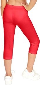 img 3 attached to 🌿 Comfy and Eco-Friendly CAOMP Leggings: Organic Cotton Spandex Girls' Clothing
