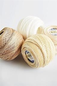 img 1 attached to 🧶 DMC 167G 10-712 Cebelia Crochet Cotton: Cream, 282-Yard, Size 10 - Премиум-качество нити для идеальных вязаных проектов