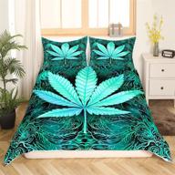 marijuana comforter abstract cannabis bedspread logo