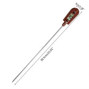 img 2 attached to 🔥 Digital Spatula Thermometer - Professional Silicon Candy Thermometer for Deep Frying, Cooking, Baking, BBQ, Candy Making, Chocolate, Sauce, Jam - Instant Read Temperature Reader and Stirrer