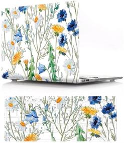 img 4 attached to HRH 2 in 1 Floral See-Through Laptop Body Shell & Keyboard Cover for MacBook Pro 15.4 A1286