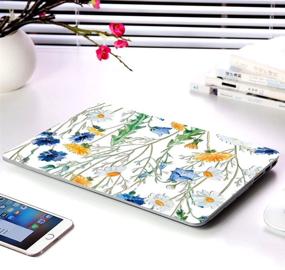 img 1 attached to HRH 2 in 1 Floral See-Through Laptop Body Shell & Keyboard Cover for MacBook Pro 15.4 A1286