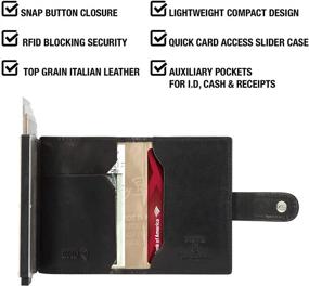 img 2 attached to Minimalist Italian Leather Slider: Enhanced Blocking for Optimal Performance