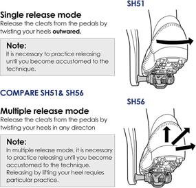 img 4 attached to 🏻 NAACOO Bike Cleats: Spin Peloton & Mountain MTB Compatible with Shimano SPD SH51 SH56 Cleats - Premium Cycling Clips Set