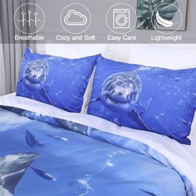 img 4 attached to Digital Bedding Pillowcases Creative Microfiber