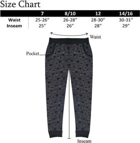 img 1 attached to 👖 Stylish Lightweight Jogger Pants with Pockets for Girls - Popular Solid and Print Options